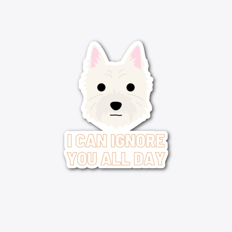 Westie Dog - Ignore