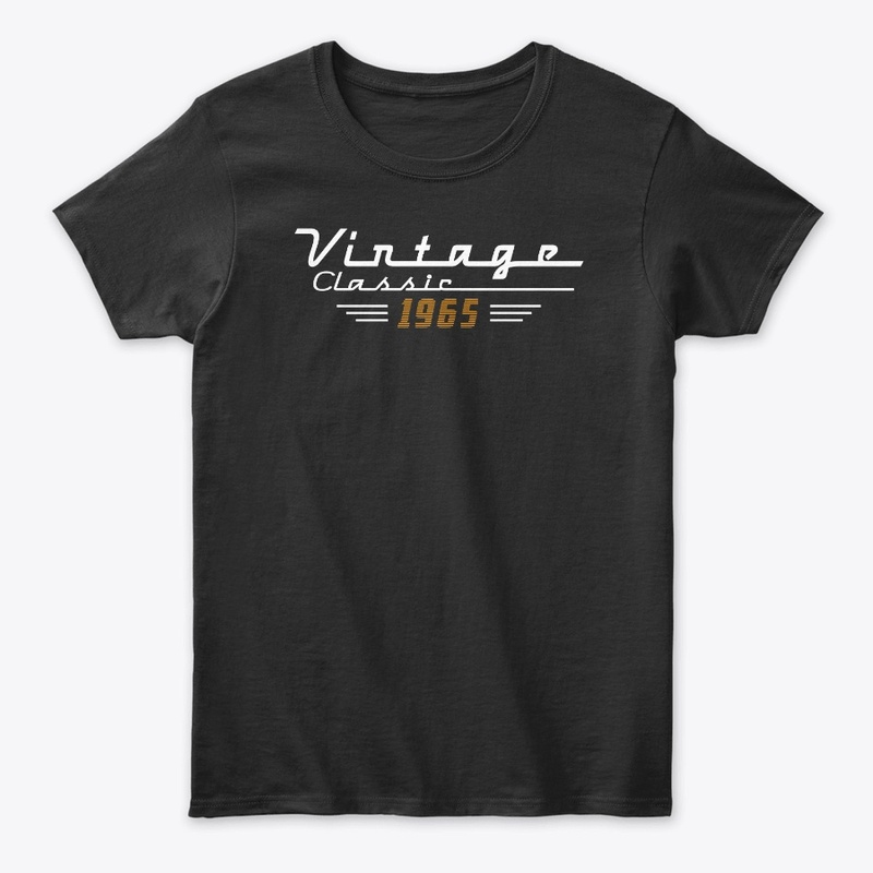 Vintage Classic 1965 Birthday Tee Shirt