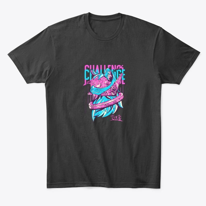 Cyber Cat Challenge Mode T-Shirt