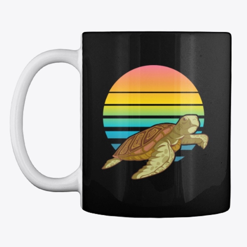 Sea turtle coffee cup