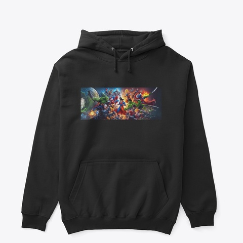 Universe Collide Black T-Shirt Front