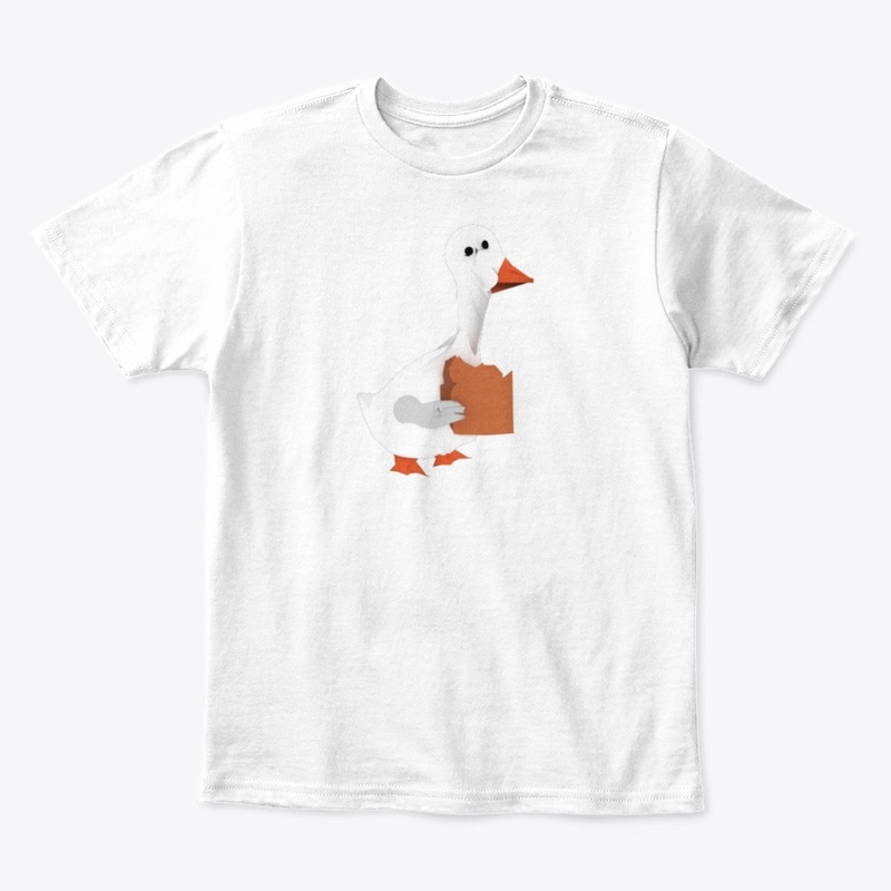 Goose Eating Bread (Custom Design)