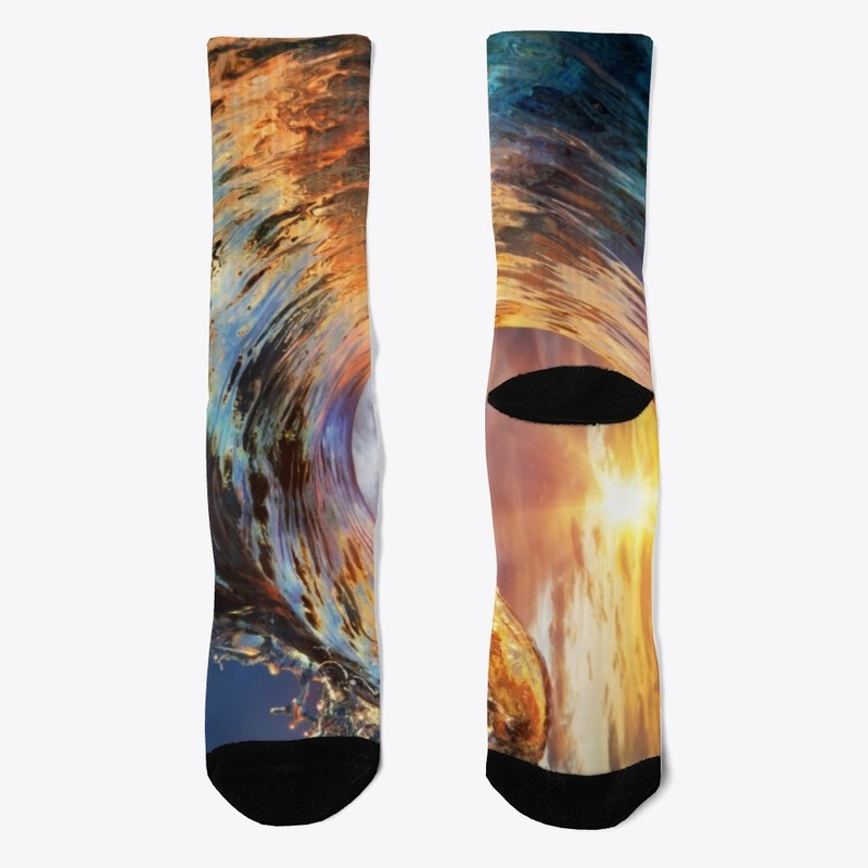 Great Ocean wave Sunset design