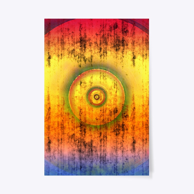 Autumn Colors Circular Pattern Abstract