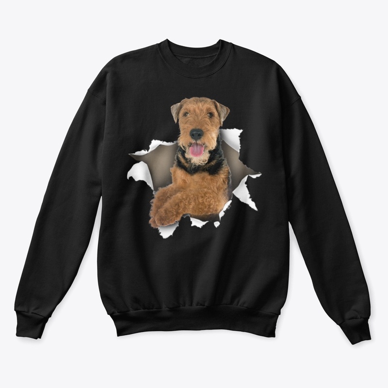 Welsh Terrier Torn Paper