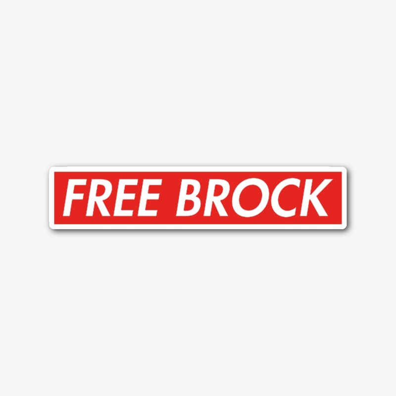 FREE BROCK Box Logo Sticker
