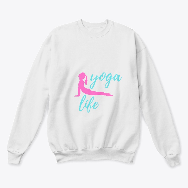 Yoga Life Pink and blue exersize tee