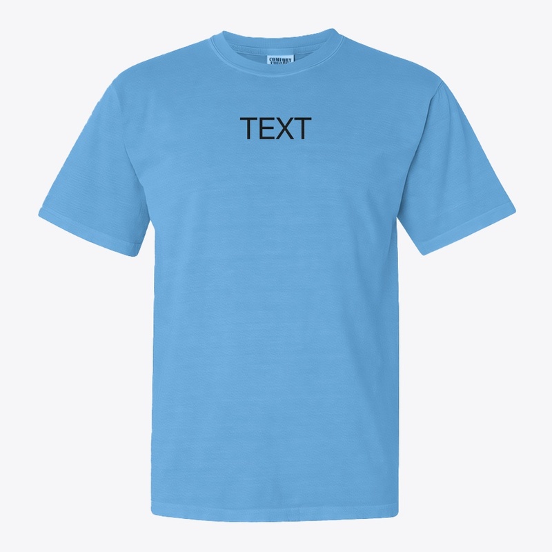 blue t shirt