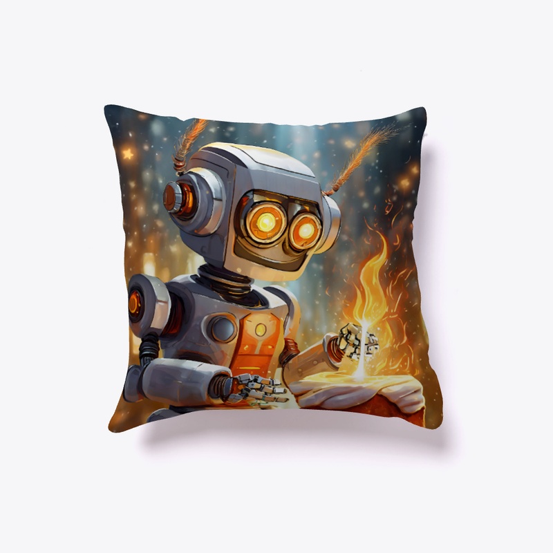 Robot heating a marshmallow