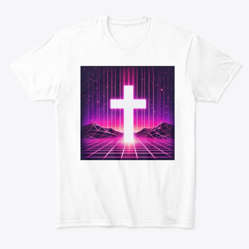 Jesus Saves - Vaporwave Cross Tee