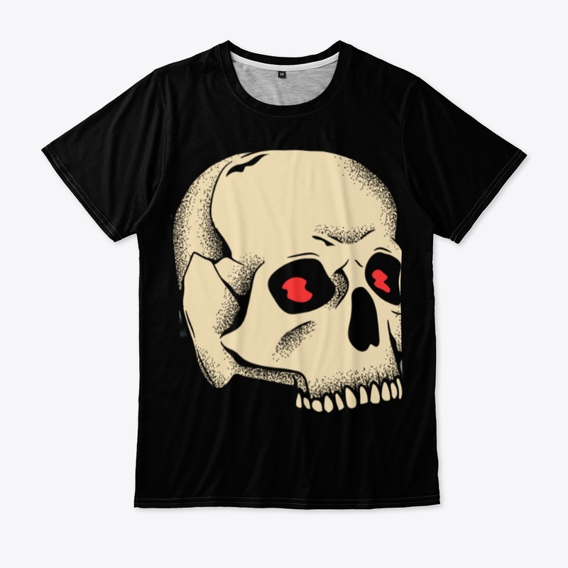 "black skeleton t shirt"