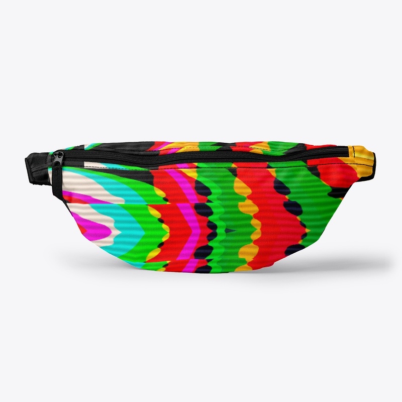 Multicolor Glitch Geometric Patter