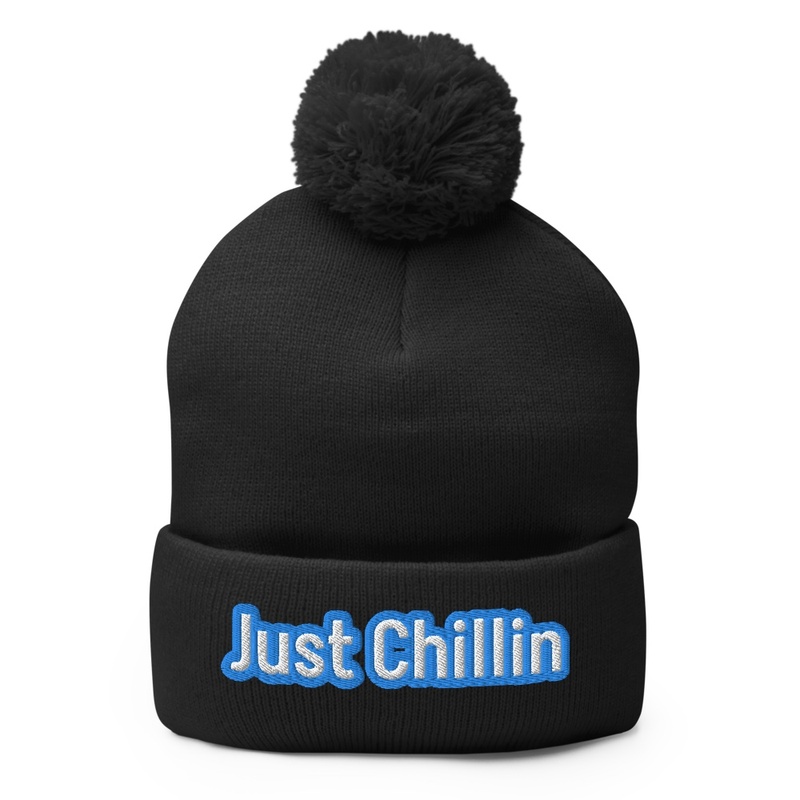 Valverde just chillin Pom Pom beanie
