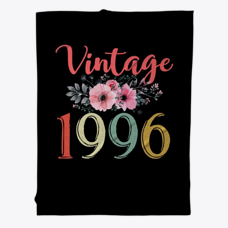 Vintage 1996 Floral 24th Birthday Gift