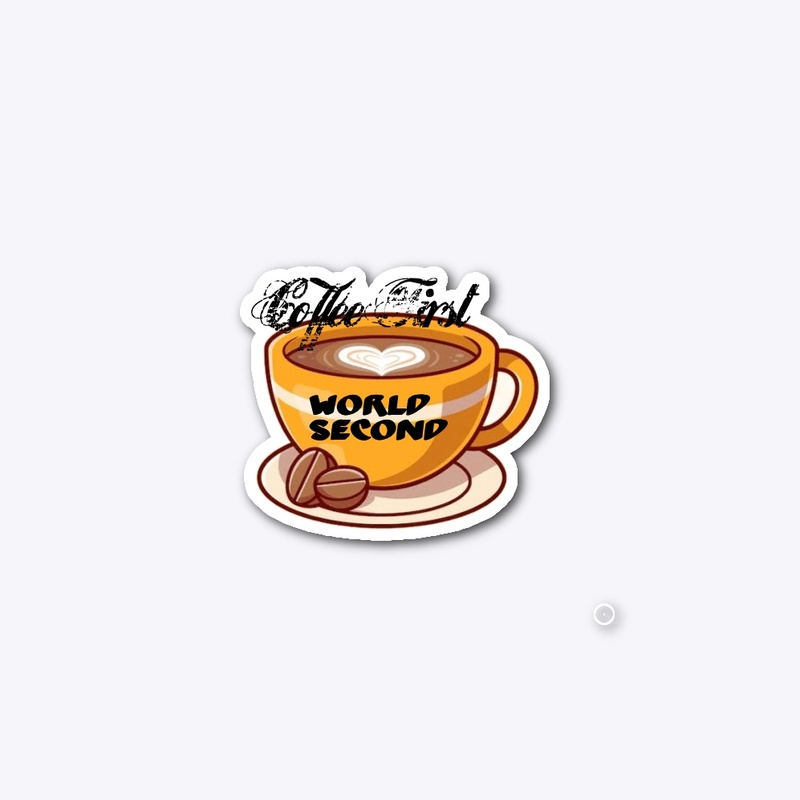 Coffee sticker