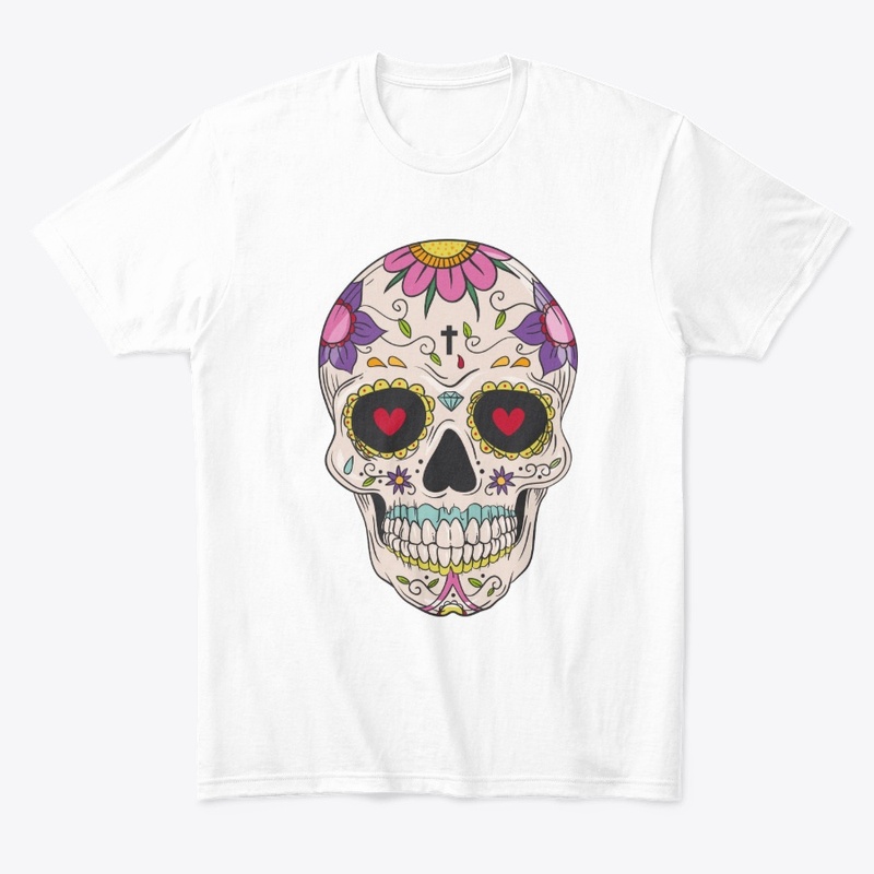 Day of the Dead Floral Sugar Skull Merch