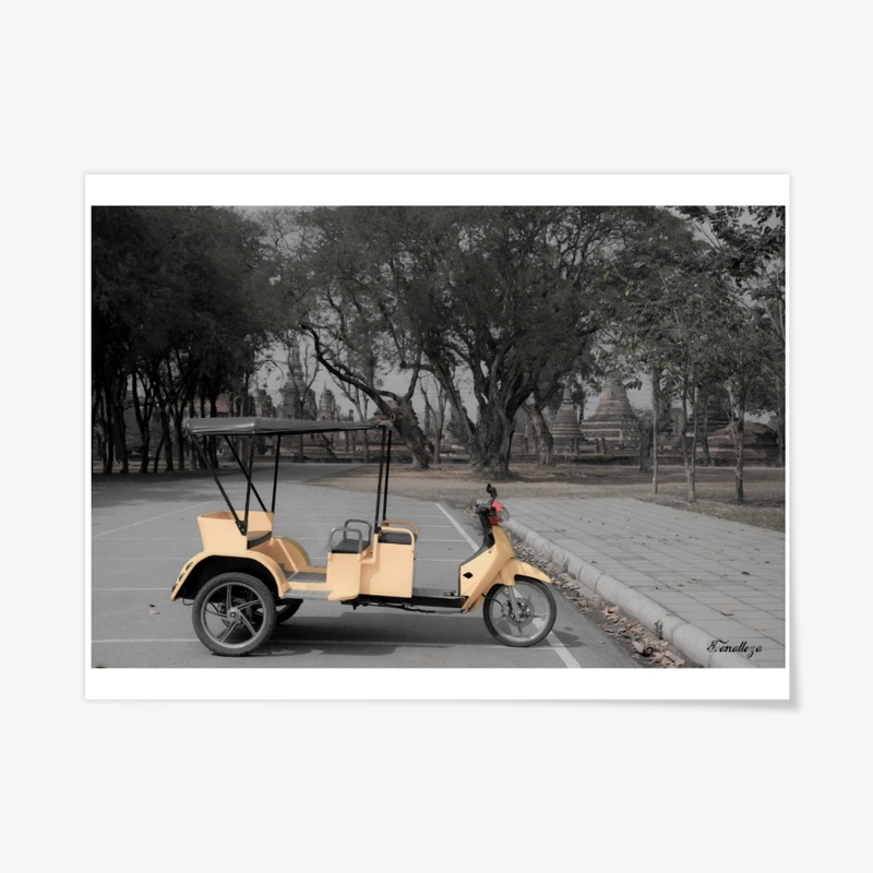Thai motor tricycle or tuk tuk
