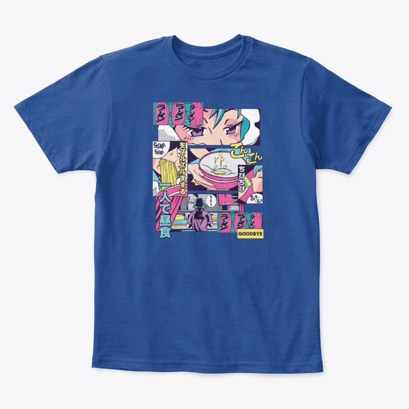 Anime Vaporwave Ramen Shop