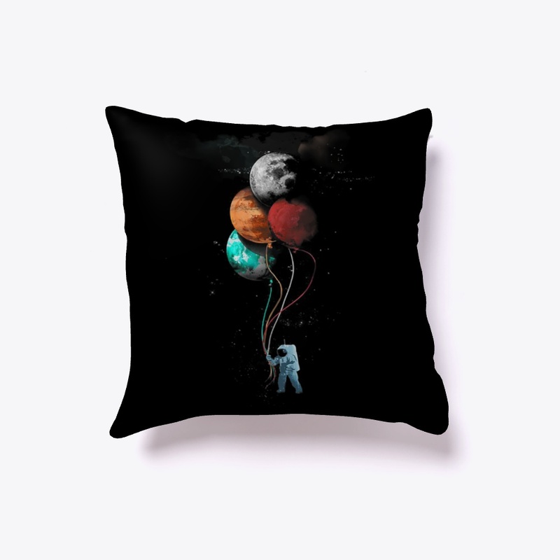 Astronaut Space Planets Balloons