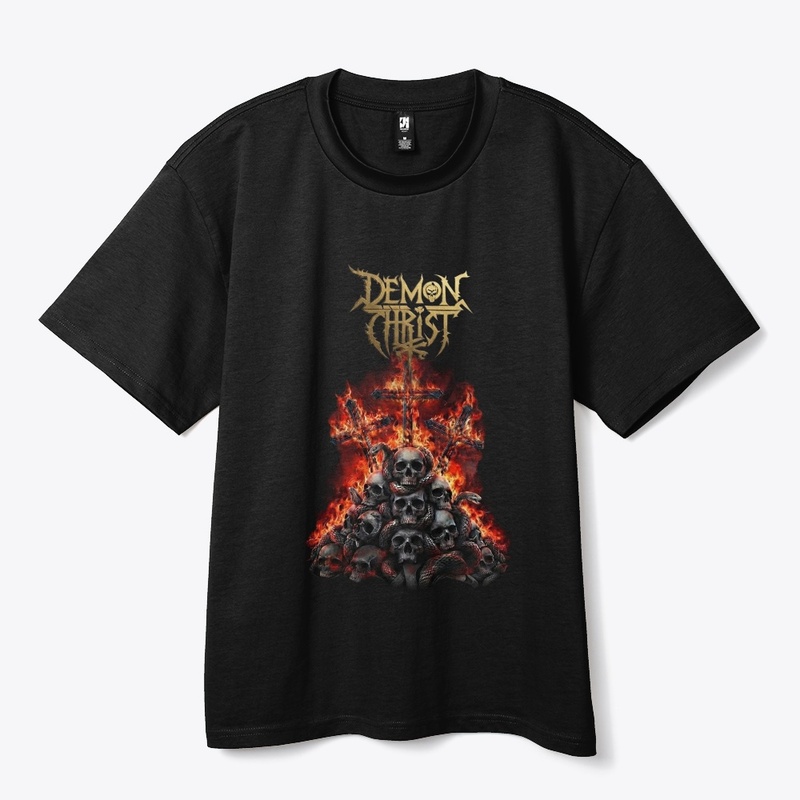 Demon Christ - Skulls On Fire Line