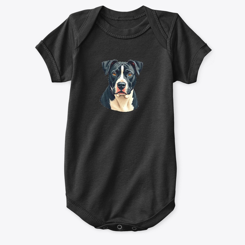 Beautiful Pitbull Illustratio