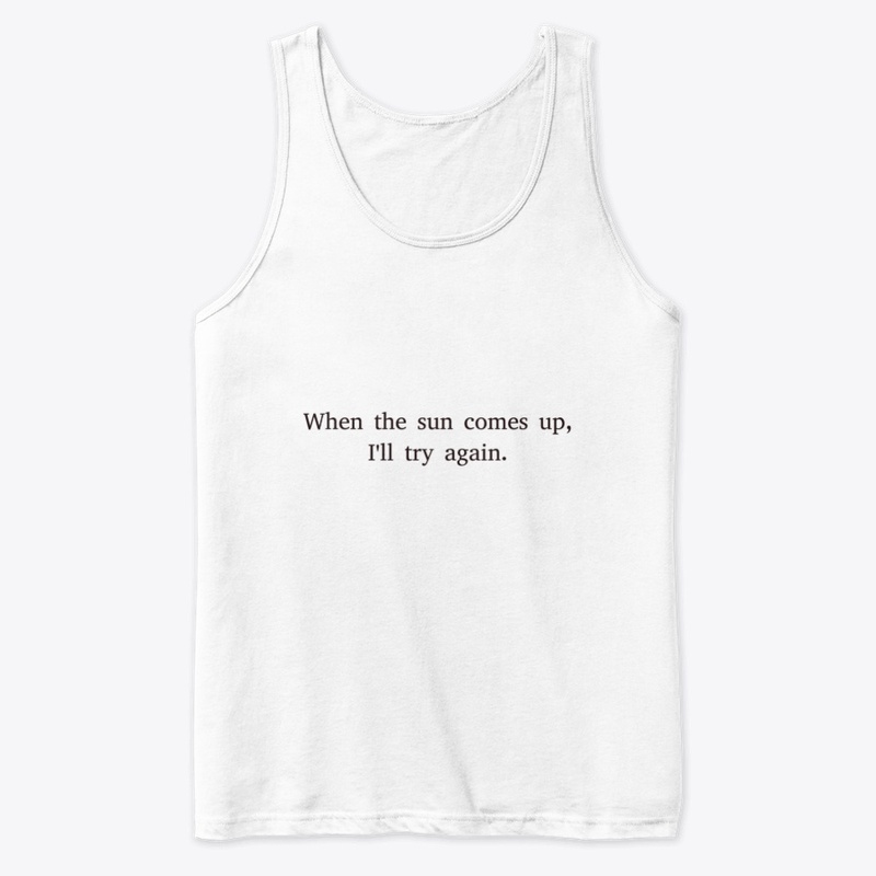 When the sun comes up, I'll try again.