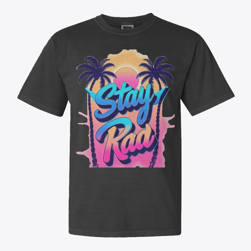  Retro 80s Tee – Neon Sunset Vibes