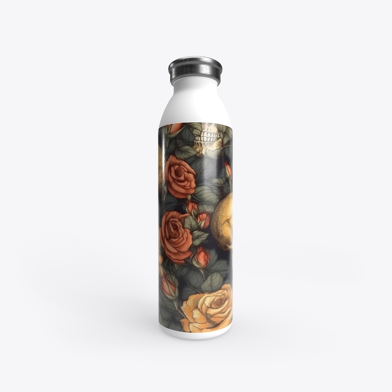 Skull and Roses All Over Print 