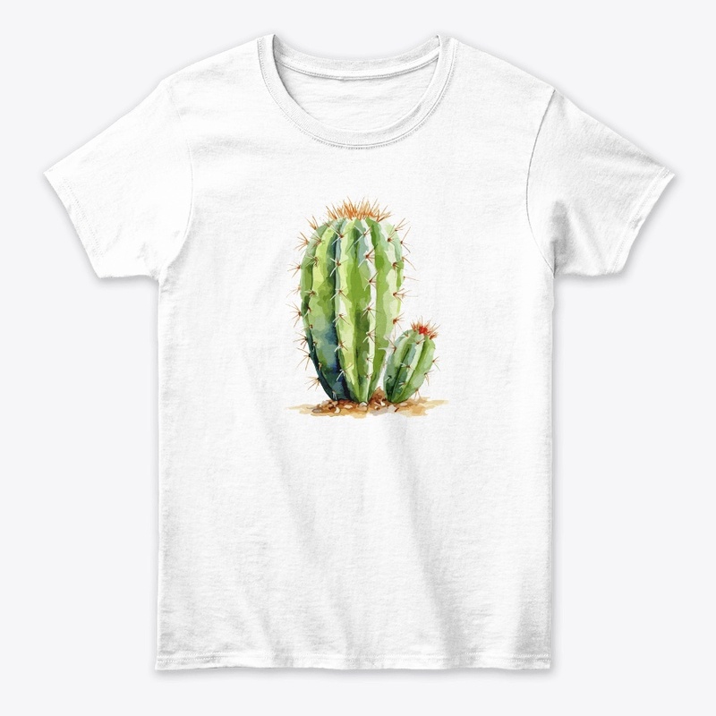 Cactus plant in the style of watercolor