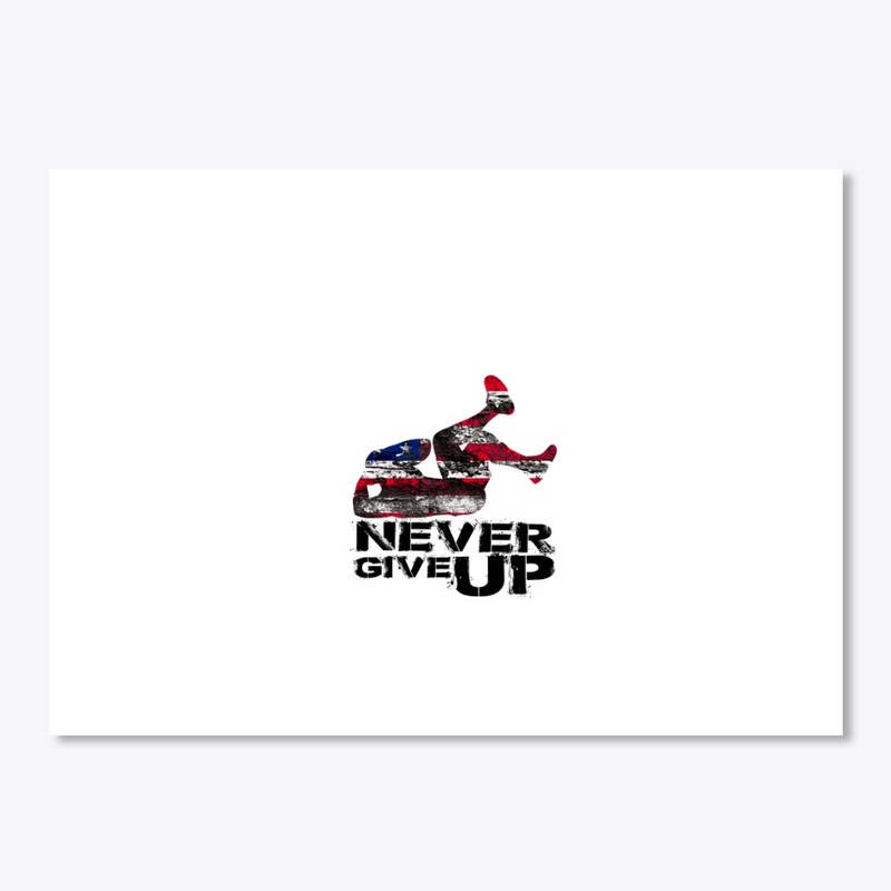 Never Give Up GYM tee