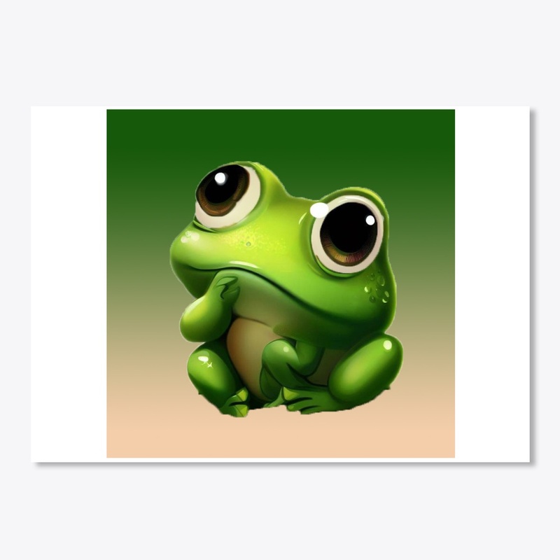 frog prints on asseccrioes&t-shirts 
