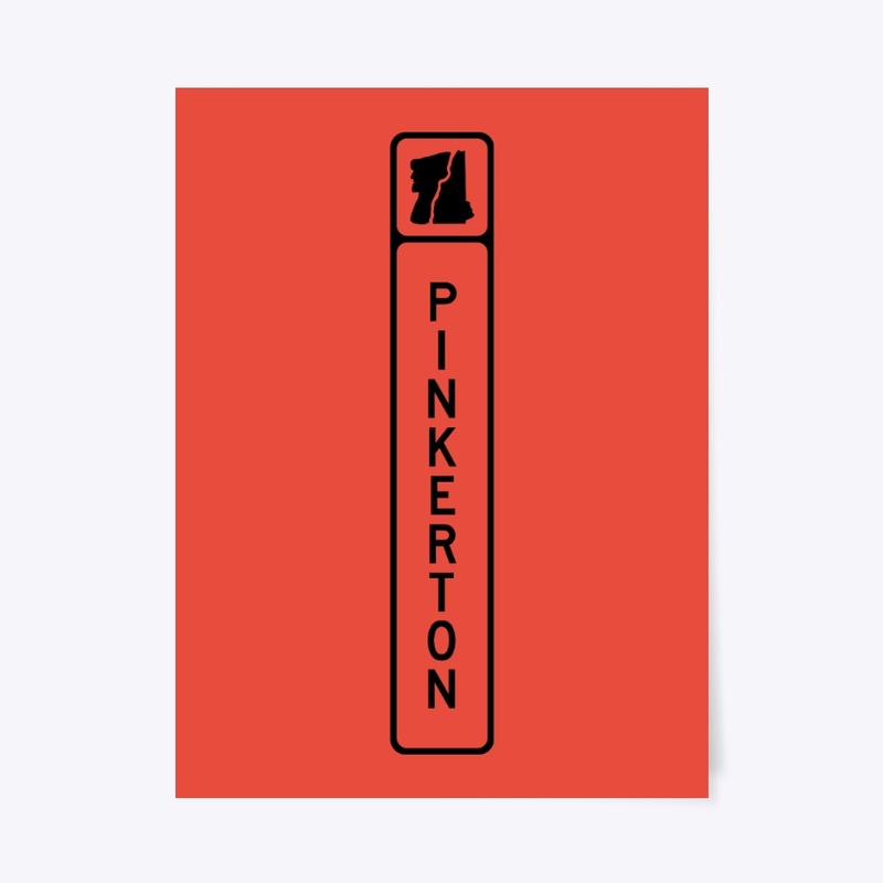Pinkerton NH Town Line Signs Black