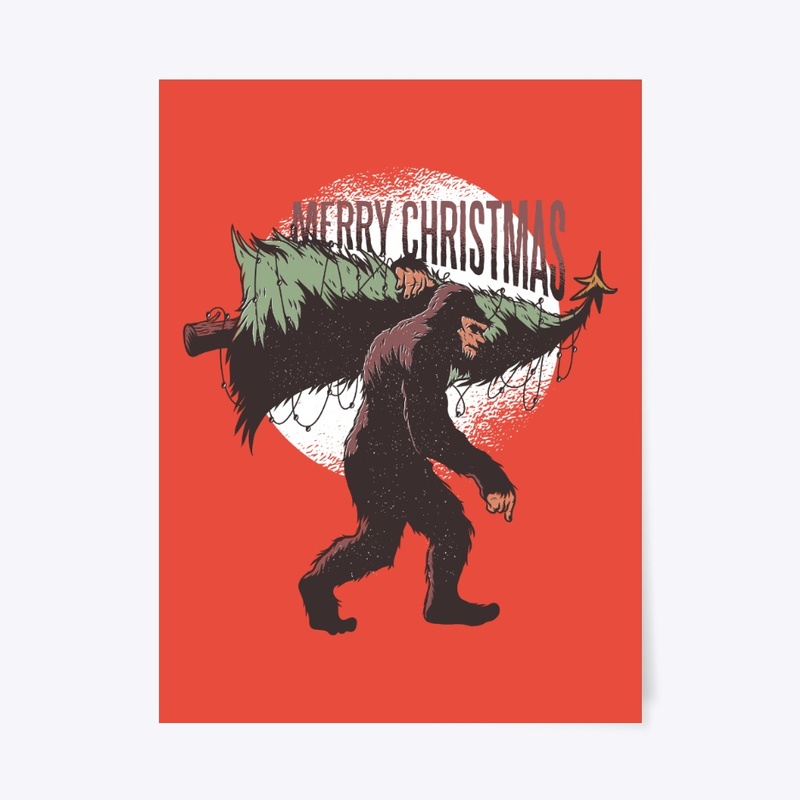 Bigfoot Merry Christmas