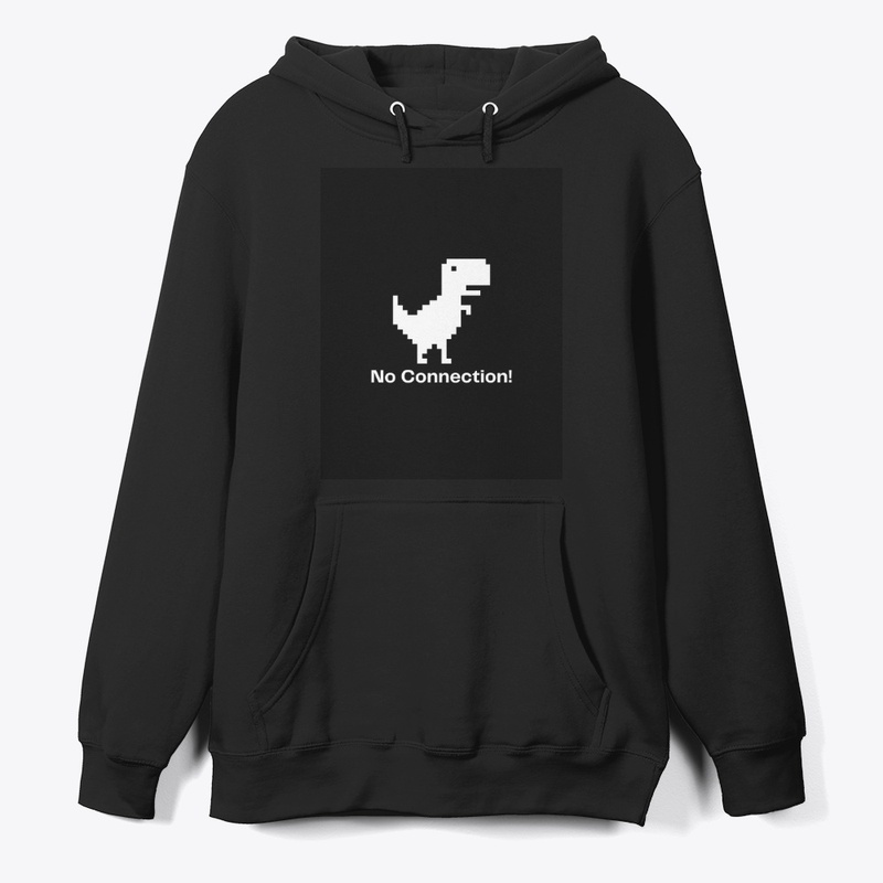 Black and White Simple Dino T-Shirt