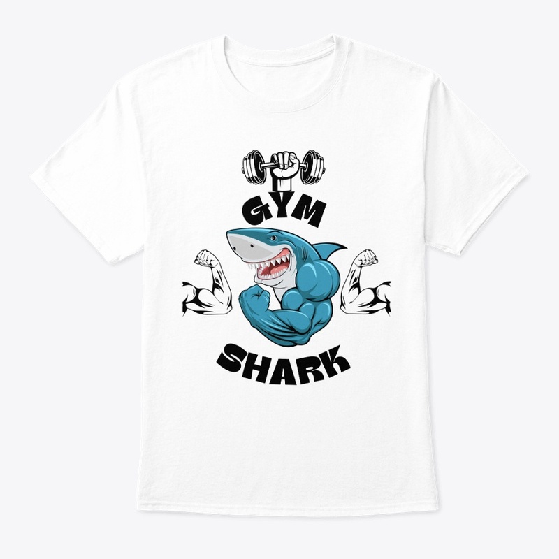 COOL GYM SHARK CREWNECK T-SHIRT😎|