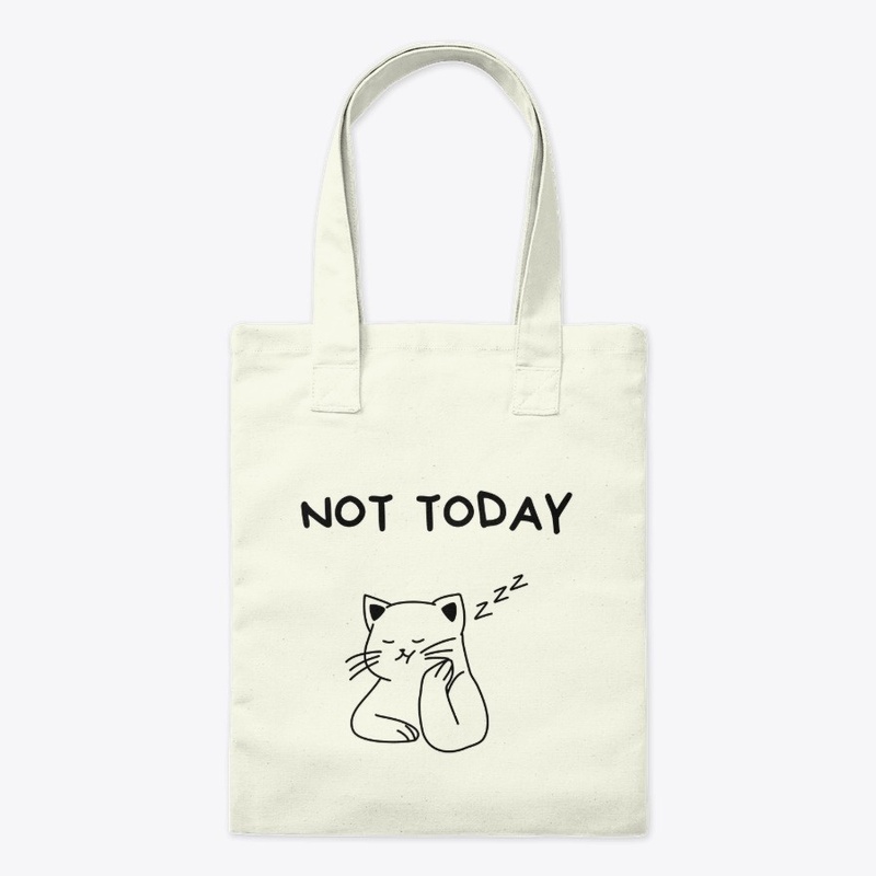Lazy cat t-shirt - Not today