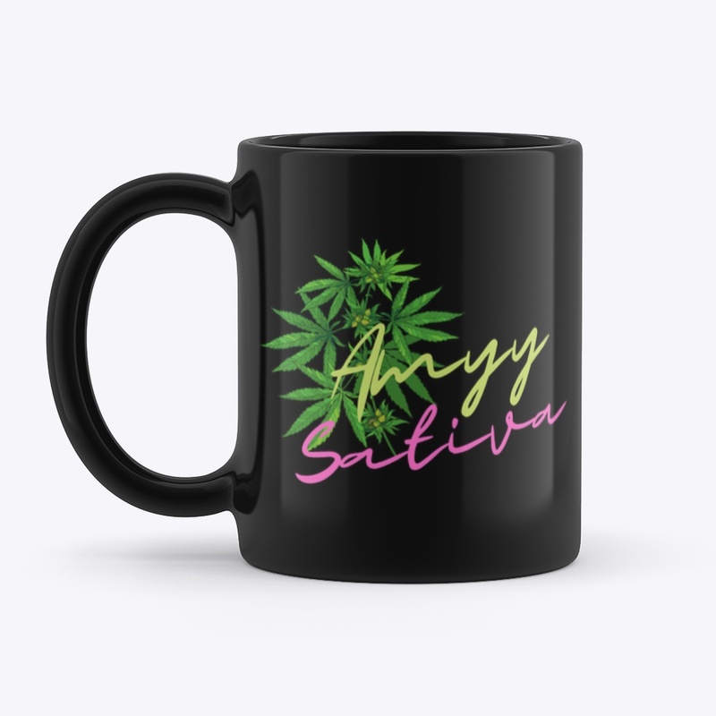 Amyy Sativa Mug Black