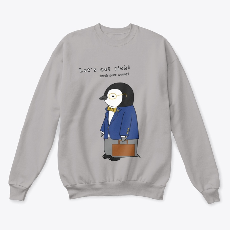 Get Rich - Cute Baby Penguin Design