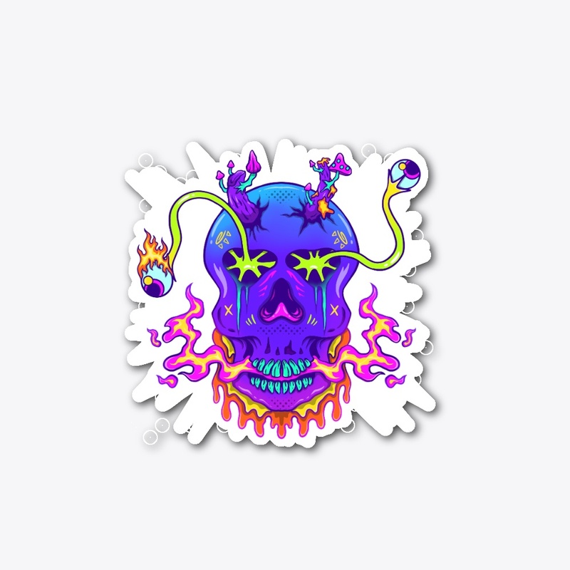 Psychedelic Skull T-Shirt