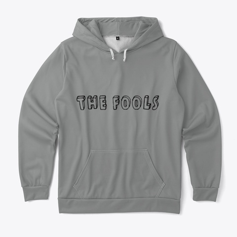New Fools Hoodie Medium Grey T-Shirt Front