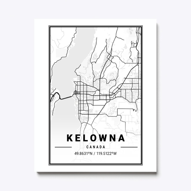 Kelowna Light City Map