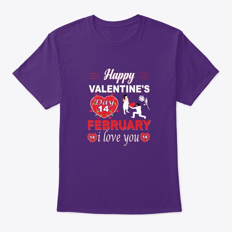   Valentine's Day 14 February t-shirt