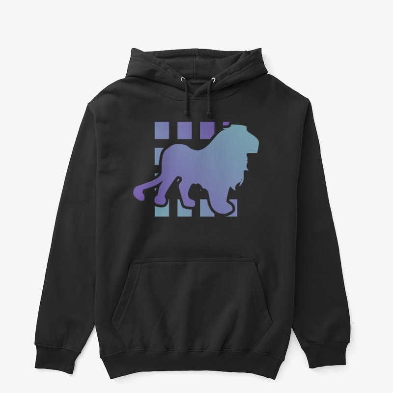 Gradient Lion Silhouette