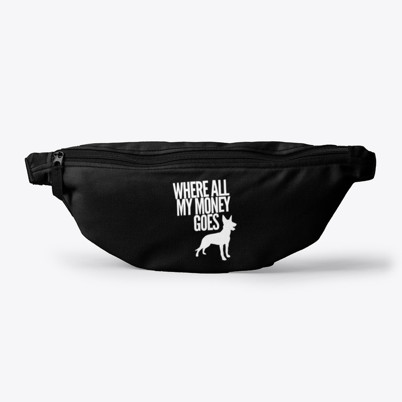 Where All My Money Goes Malinois Shirt  