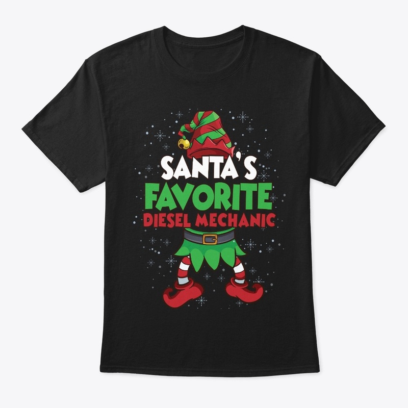 Santa's Favorite Diesel Mechanic Hoodie