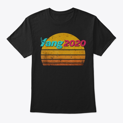Vintage Yang 2020 T Shirt Andrew Yang Fo Black T-Shirt Front