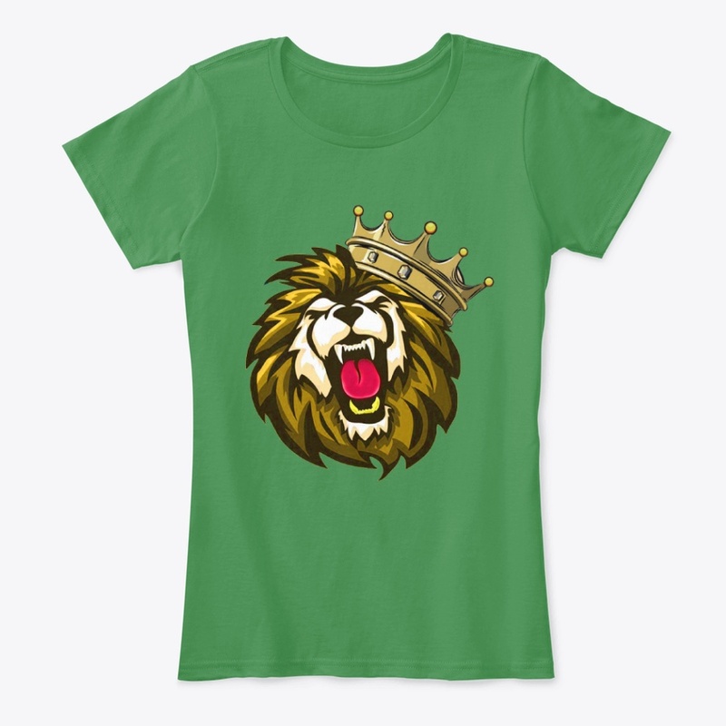 Royal roaring lion head