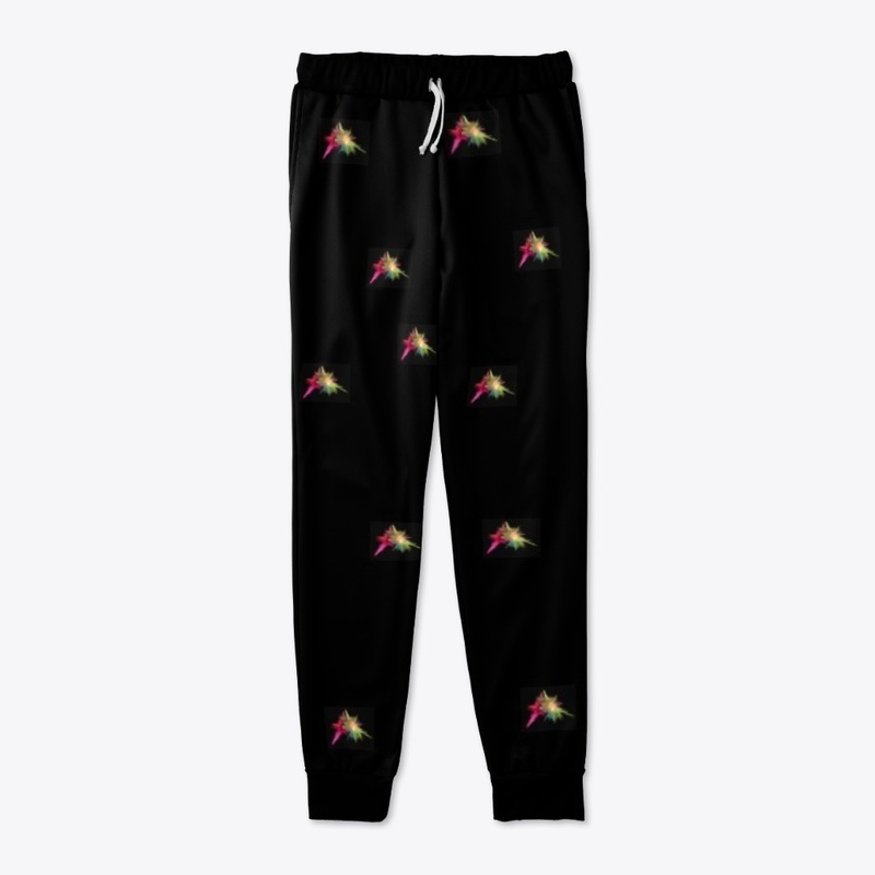 all over printed joggers