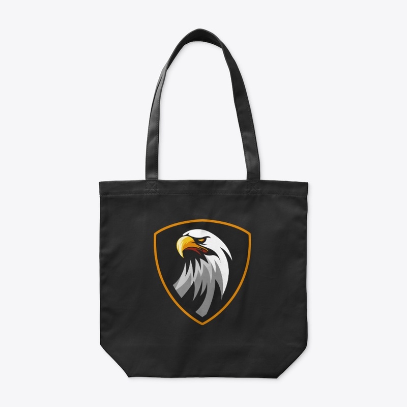 Modern Eagle Head on the Black Shield
