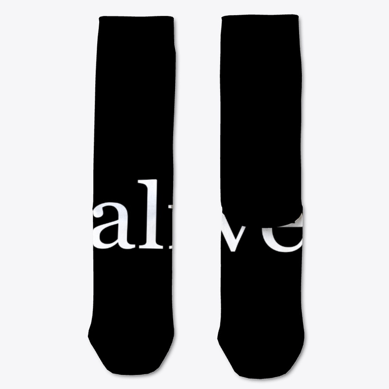 Alive Written in White
